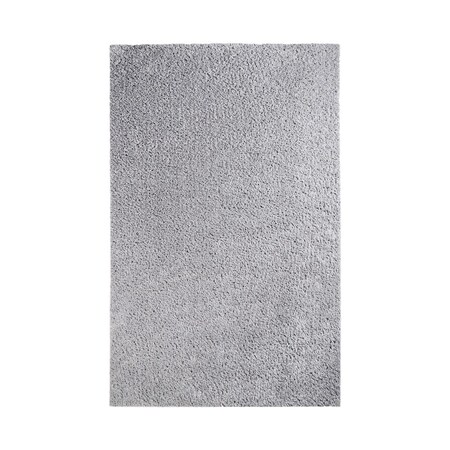 Palacedesigns 5 x 8 ft. Shag Stain Resistant Rectangle Area Rug - Silver PA3103778